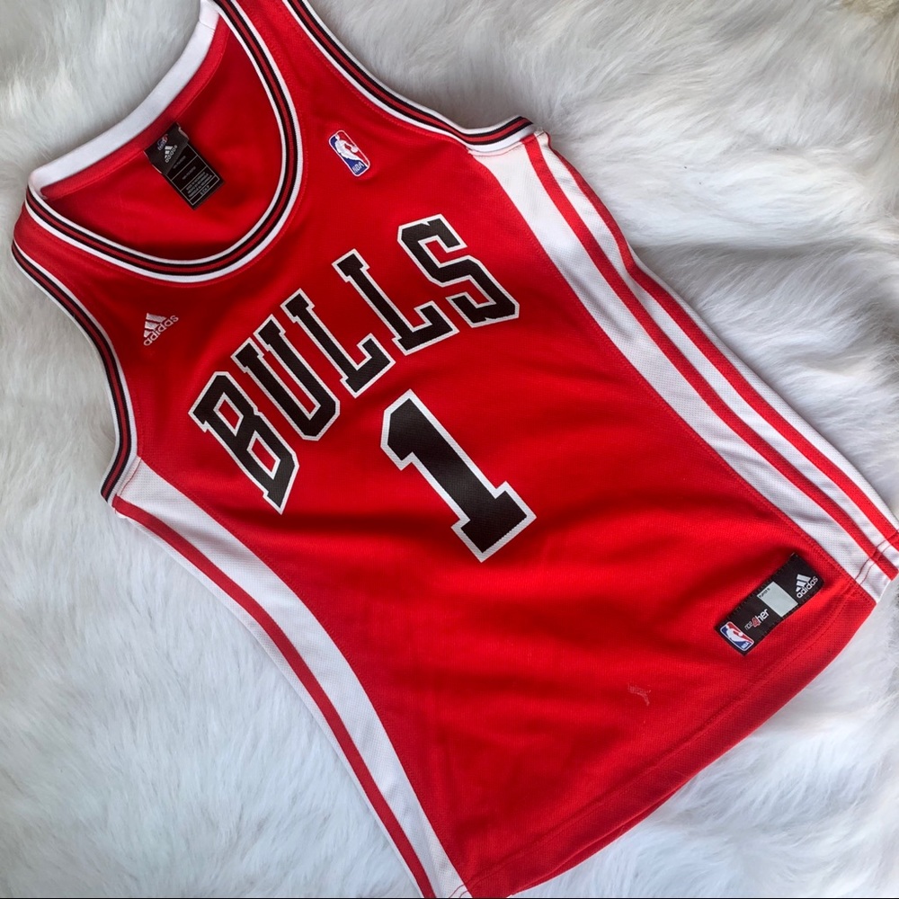 Adidas Bulls D Rose jersey NBA for her Small